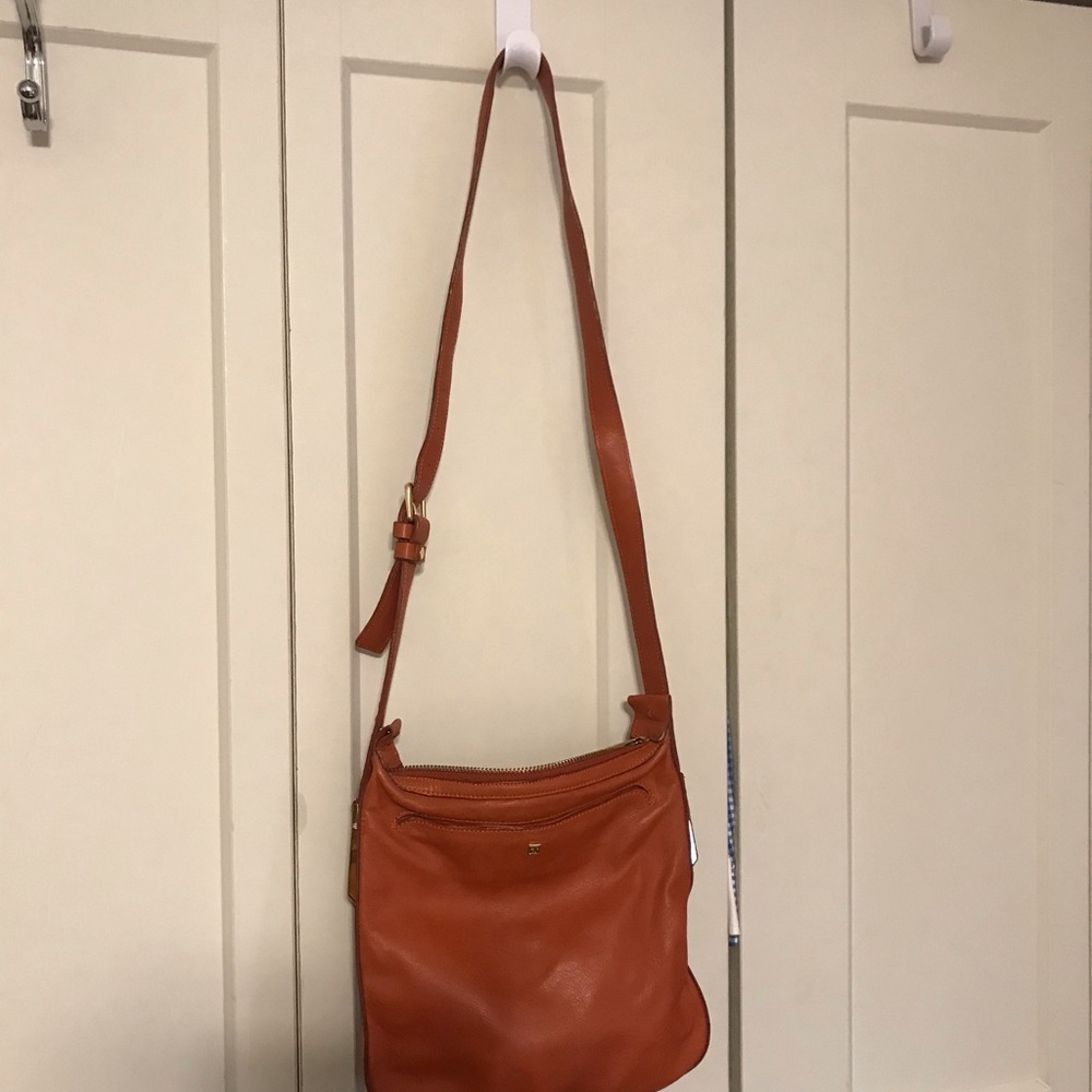 Genuine leather crossbody